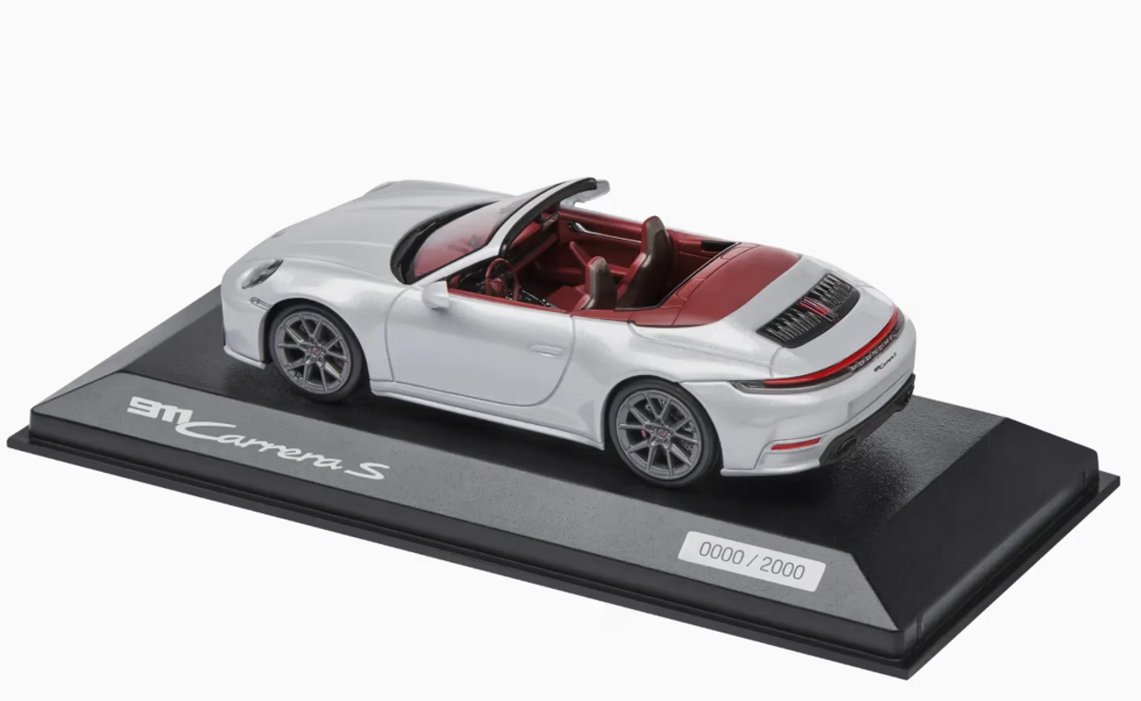 1/43 Dealer Edition 2024 Porsche 911 (992.2) Carrera S Convertible (Ice Grey Metallic) Car Model 1/43 Dealer Edition 2024 Porsche 911 (992.2) Carrera S Convertible (Ice Grey Metallic) Car Model