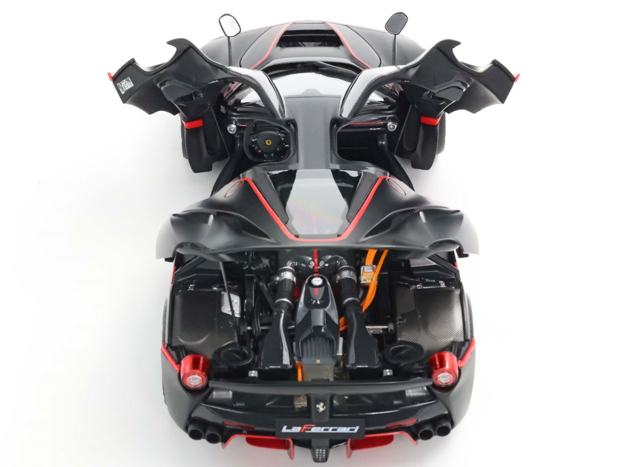 1/18 BBR Ferrari LaFerrari (Matt Black with Red Stripes) Diecast Car Model Limited 200 Pieces 1/18 BBR Ferrari LaFerrari (Matt Black with Red Stripes) Diecast Car Model Limited 200 Pieces