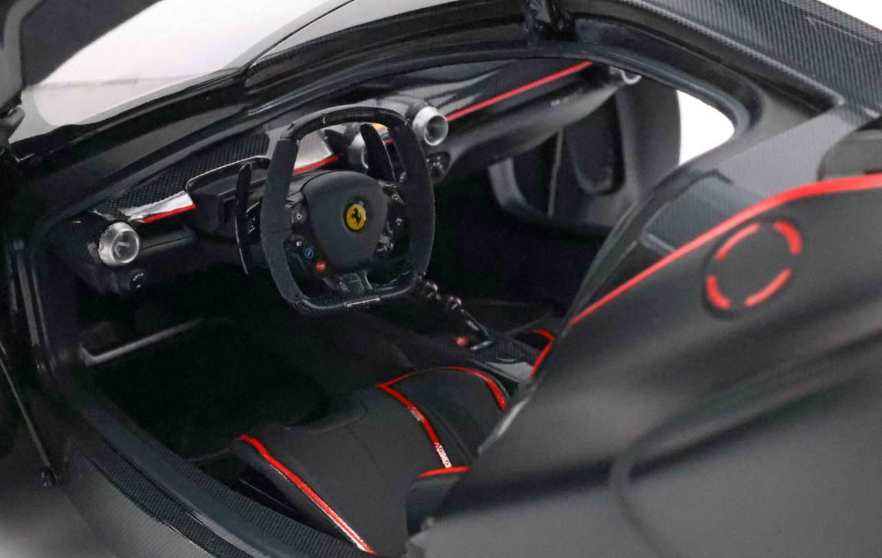 1/18 BBR Ferrari LaFerrari (Matt Black with Red Stripes) Diecast Car Model Limited 200 Pieces 1/18 BBR Ferrari LaFerrari (Matt Black with Red Stripes) Diecast Car Model Limited 200 Pieces
