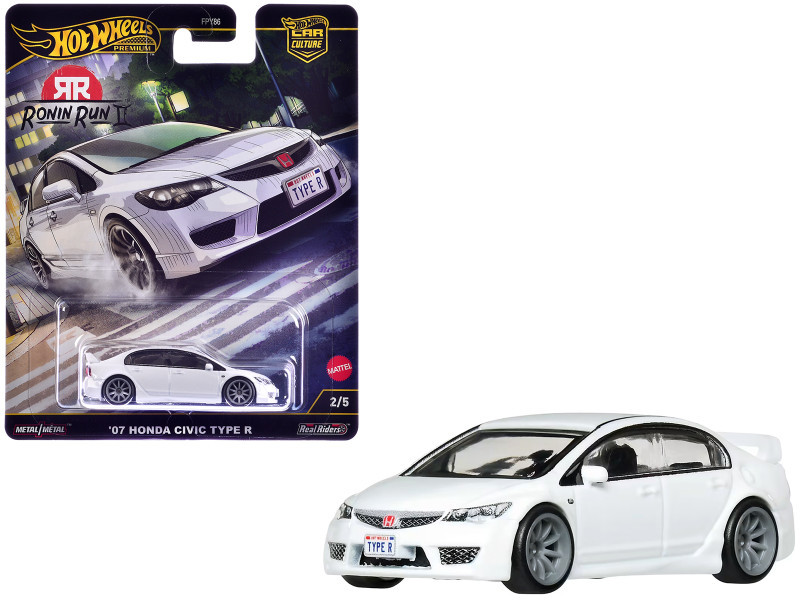 1/64 Hot Wheels 2007 Honda Civic Type R RHD (Right Hand Drive