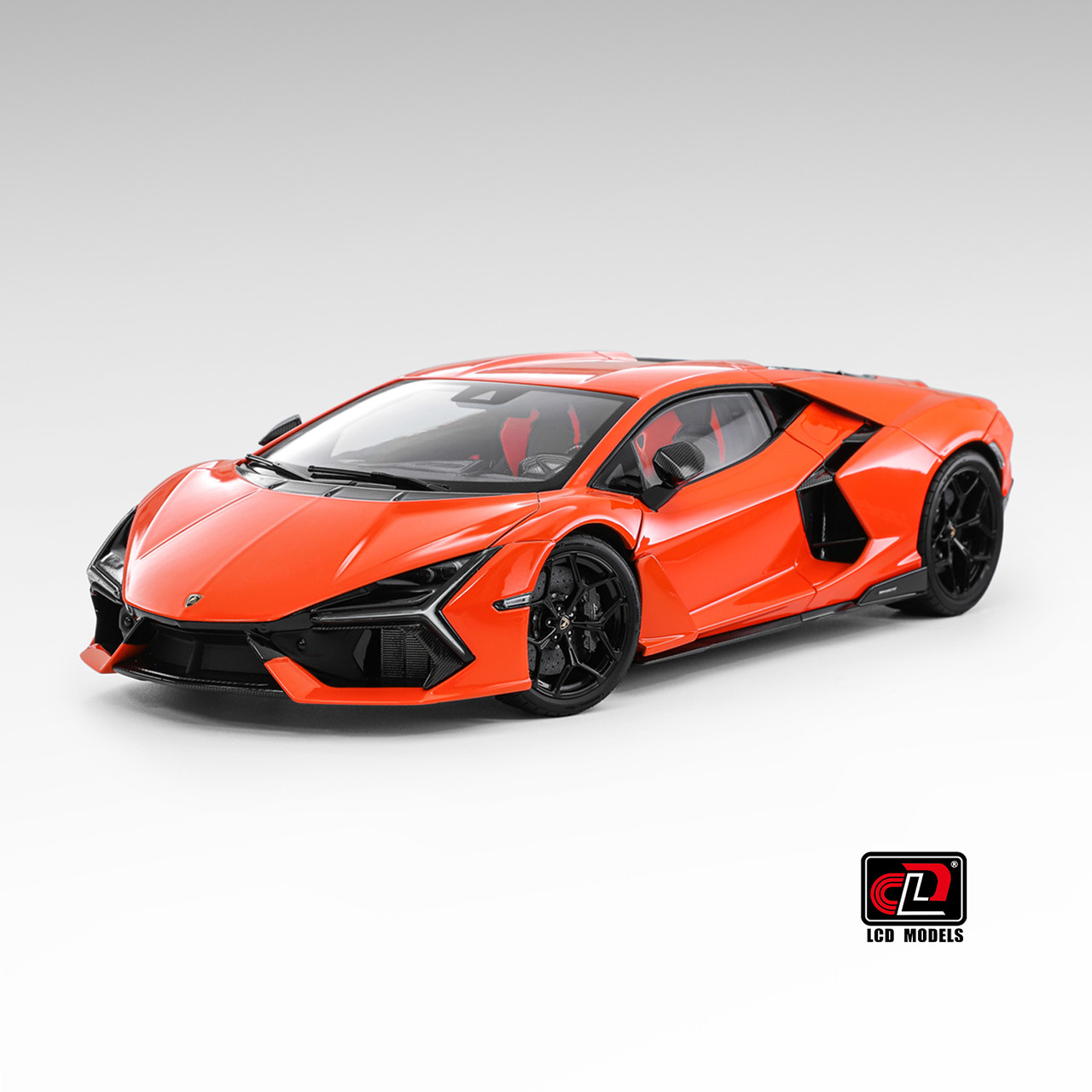1/18 LCD Lamborghini Revuelto (Orange) Diecast Car Model