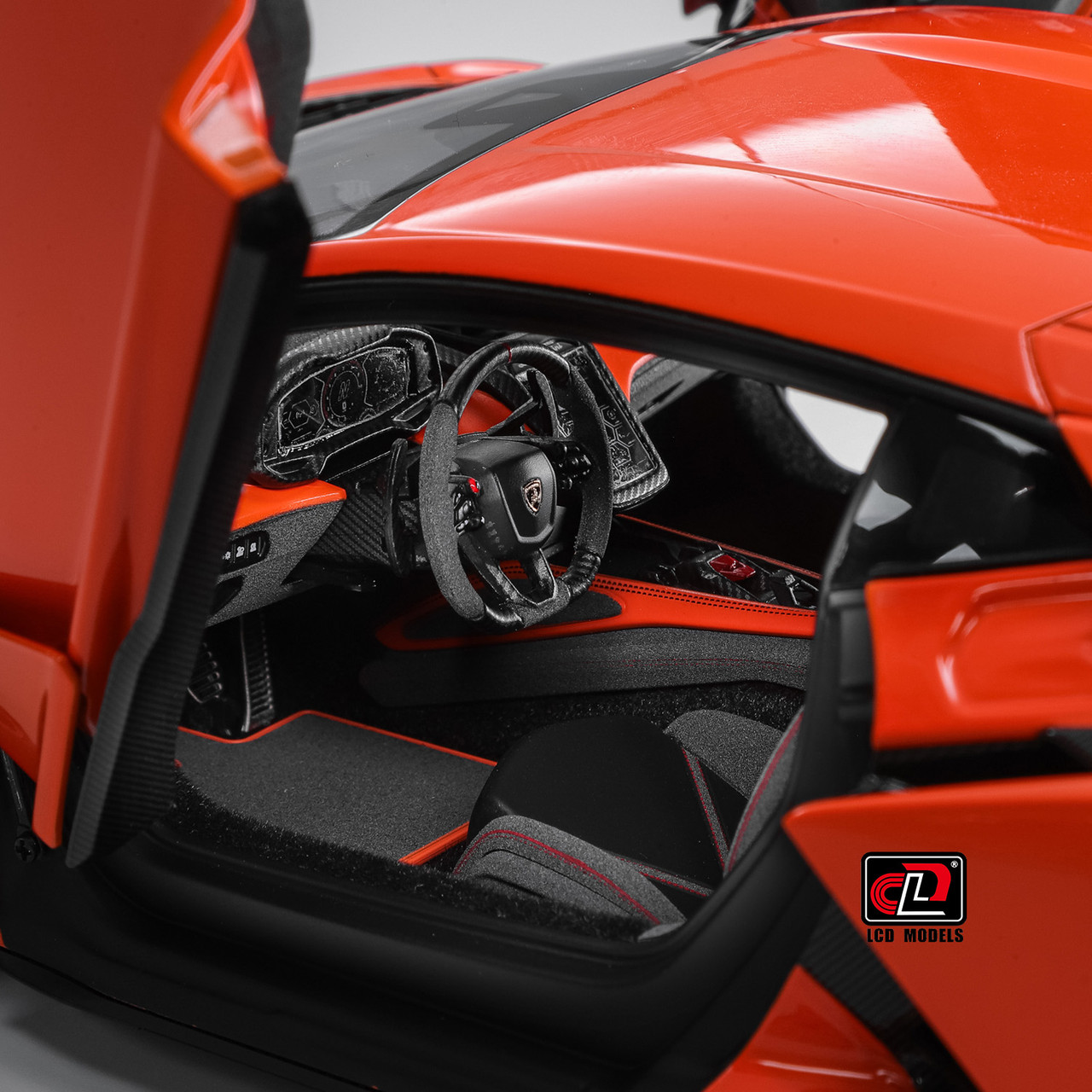 1/18 LCD Lamborghini Revuelto (Orange) Diecast Car Model 1/18 LCD Lamborghini Revuelto (Orange) Diecast Car Model