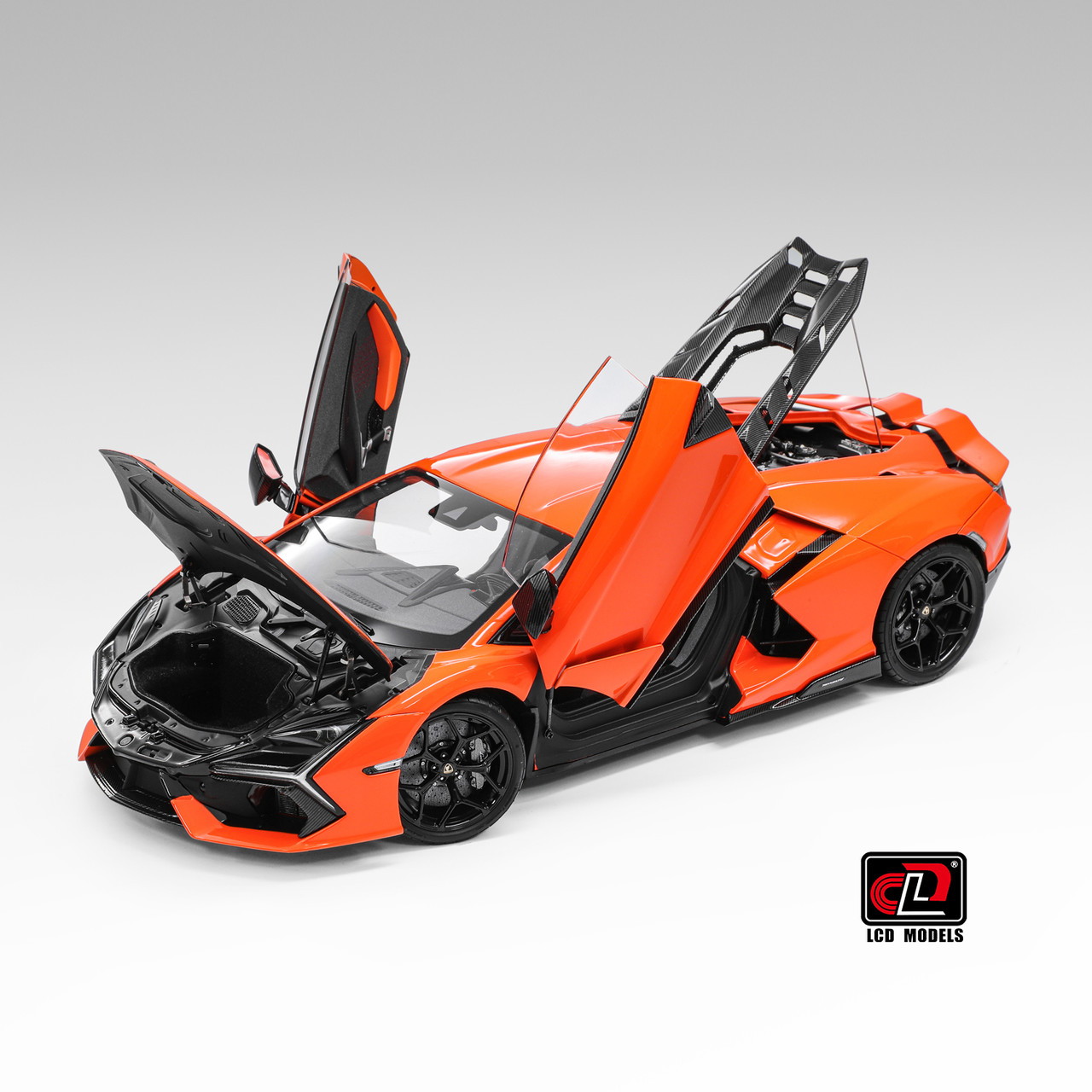 1/18 LCD Lamborghini Revuelto (Orange) Diecast Car Model