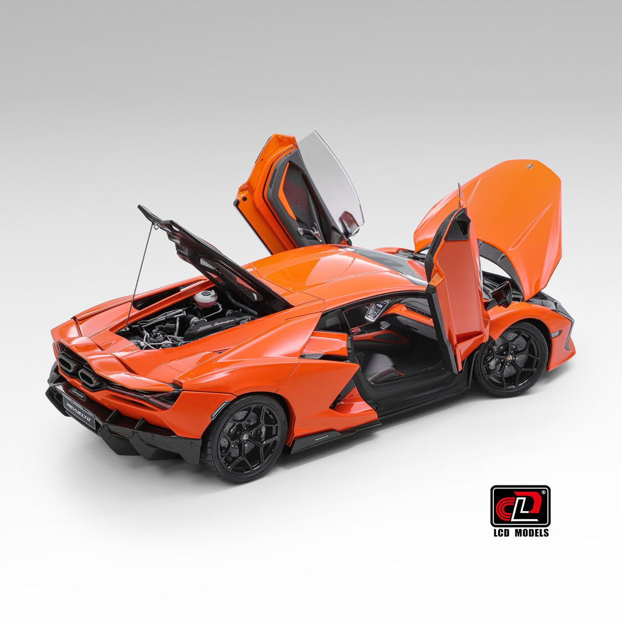 1/18 LCD Lamborghini Revuelto (Orange) Diecast Car Model