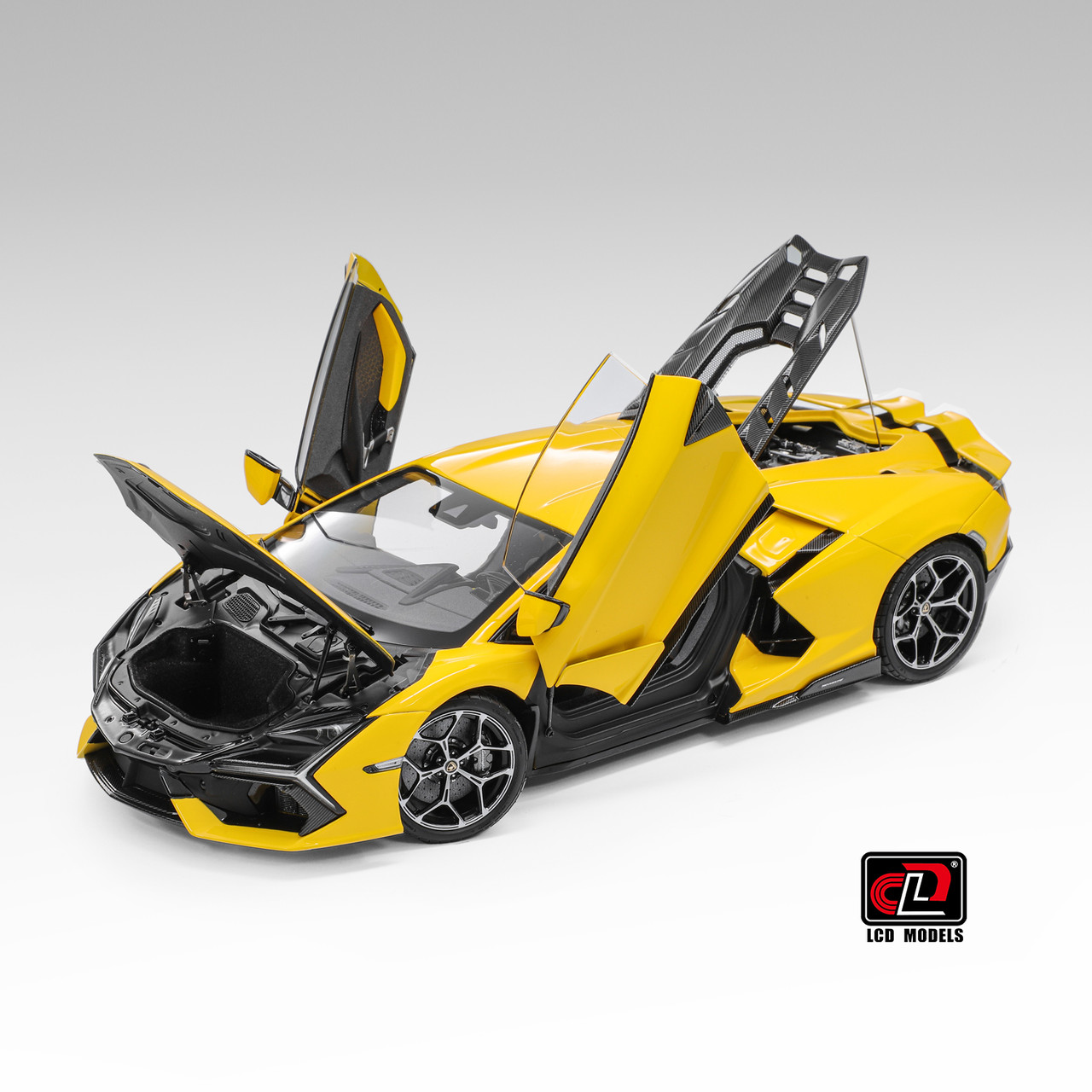 1/18 LCD Lamborghini Revuelto (Yellow) Diecast Car Model