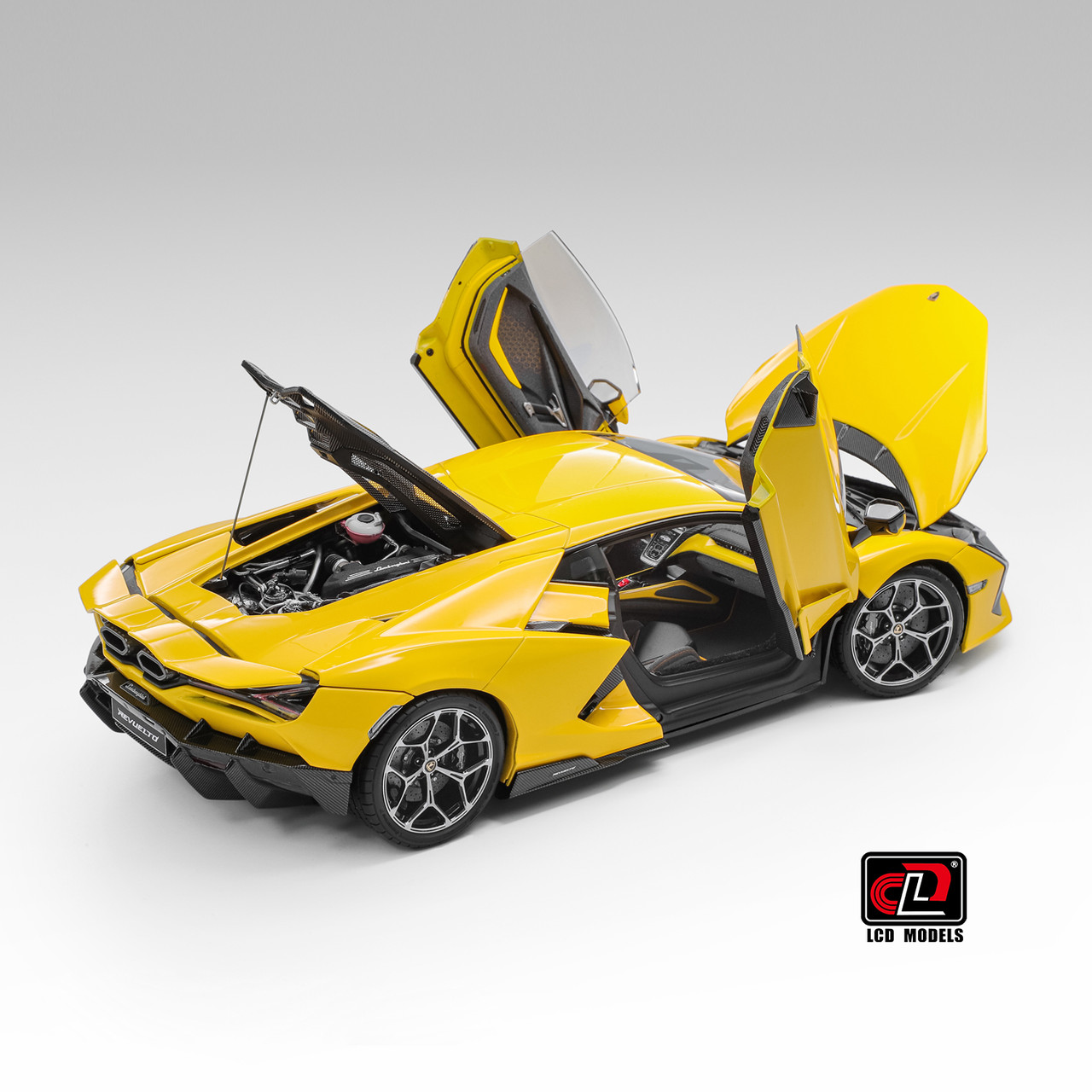 1/18 LCD Lamborghini Revuelto (Yellow) Diecast Car Model 1/18 LCD Lamborghini Revuelto (Yellow) Diecast Car Model
