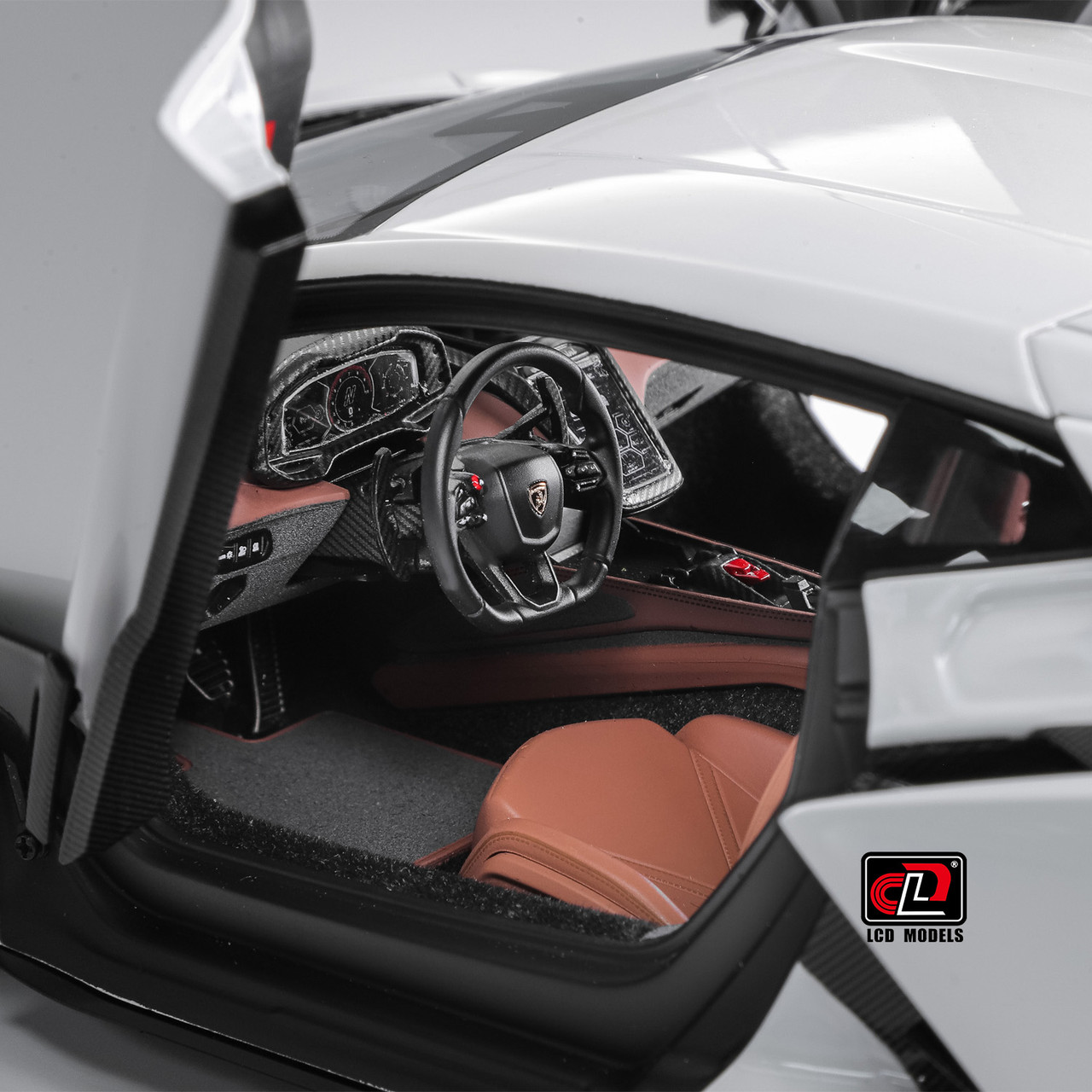 1/18 LCD Lamborghini Revuelto (White) Diecast Car Model
