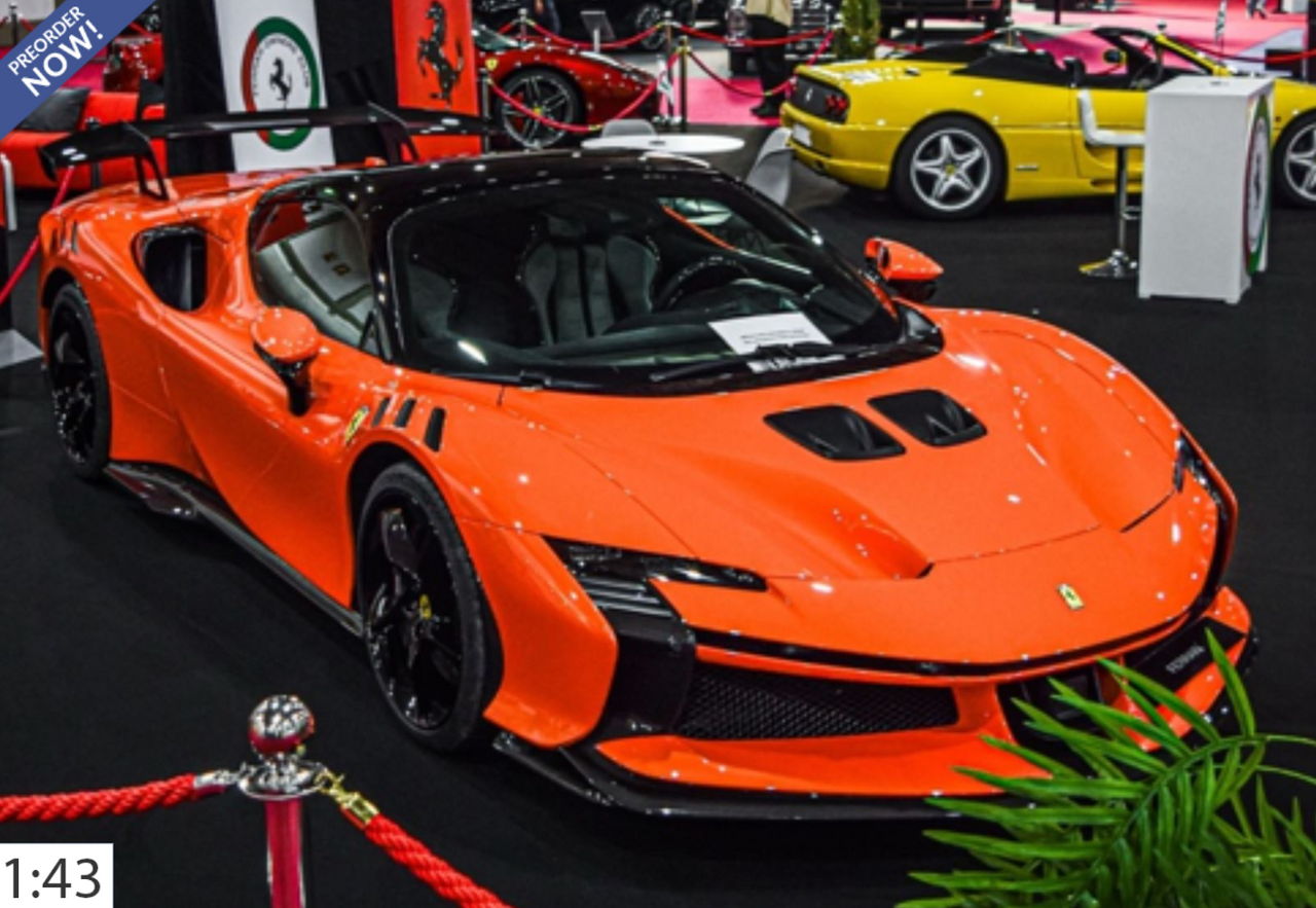 1/43 BBR Ferrari SF90 XX Spider (Rosso Dino Red) Car Model