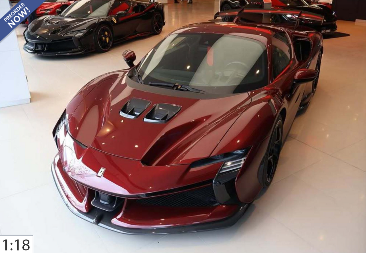 1/43 BBR Ferrari SF90 XX Stradale (Ruby Red) Car Model