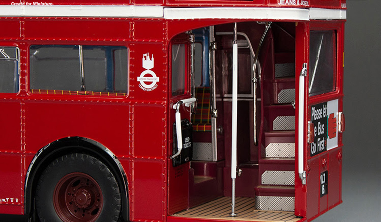 1/24 Sunstar Routemaster Bus RM16-VLT 16 (Red) Diecast Car Model