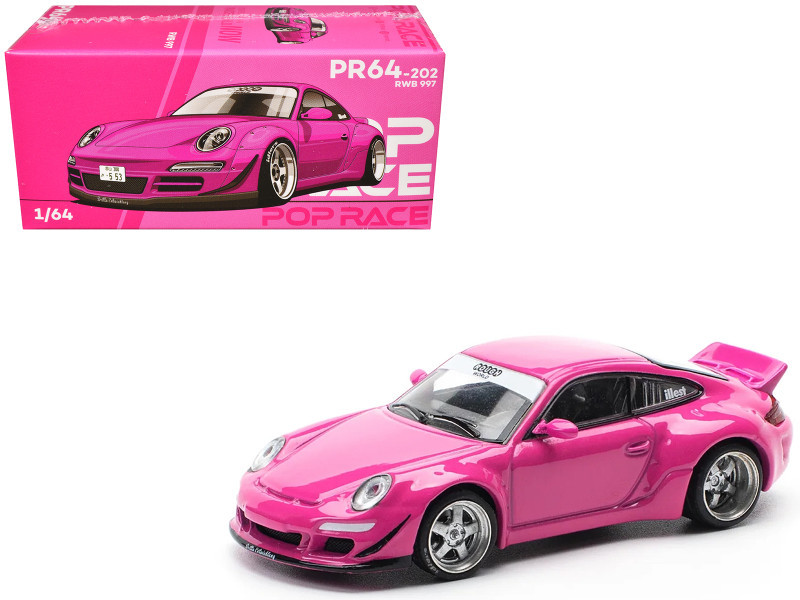 1/64 Poprace Porsche 911 997 RWB (Pink) Diecast Car Model