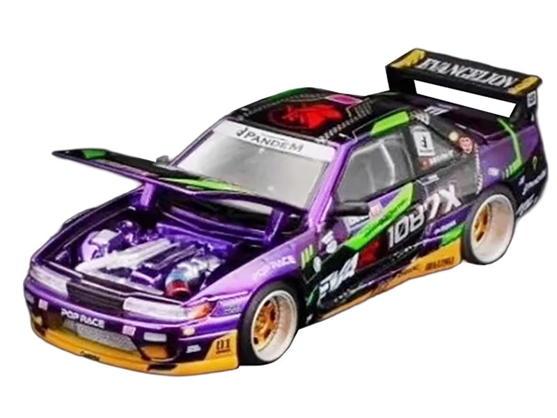 3点　RPD-ロール・アート・シリーズ 1/64 Poprace Nissan Silvia Pandem S13 EVA RT Test Type-01 1087X