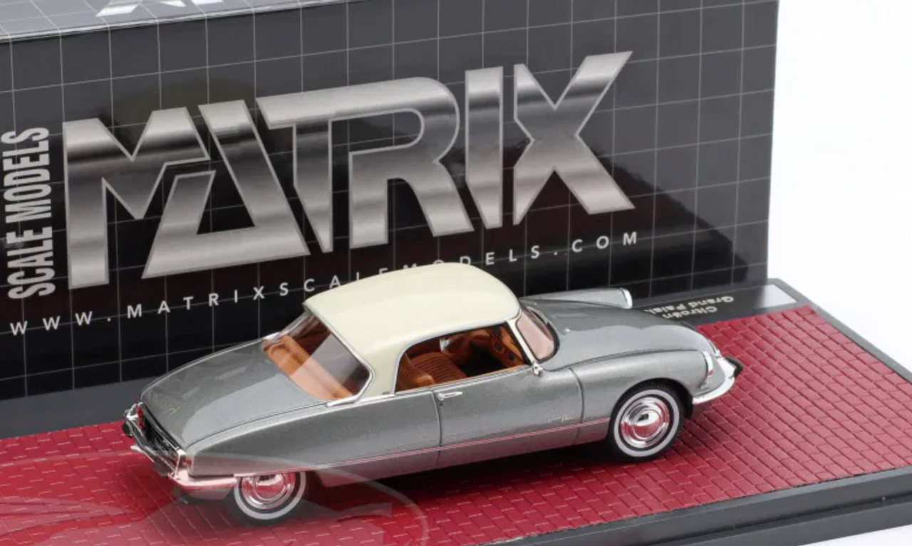 1/43 Matrix 1967 Citroen DS21 Grand Palais Coupe (Silver Grey Metallic) Car Model