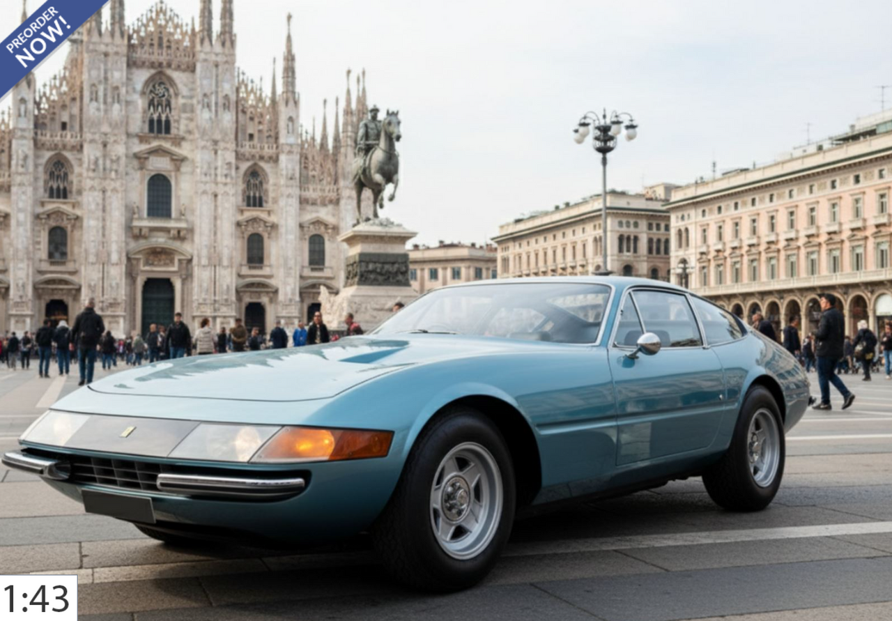 1/43 BBR Ferrari Daytona 365 GTB/4 (Metallic Blue) Car Model