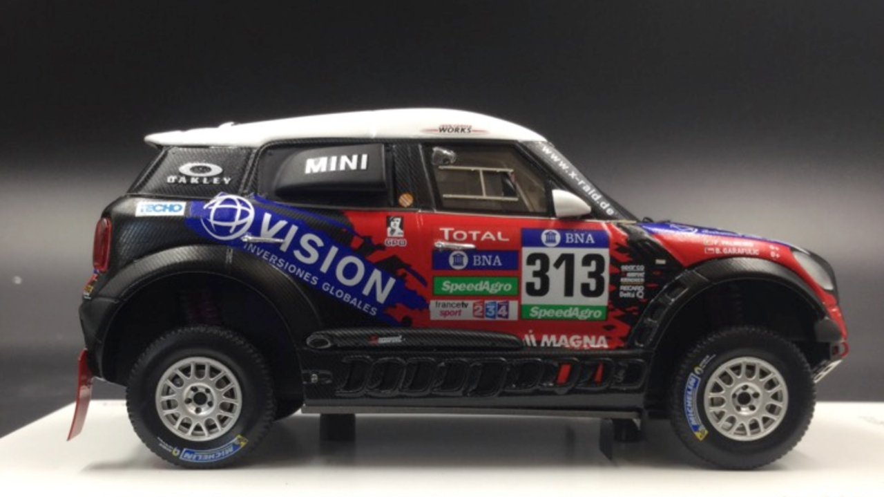 1/43 TSM 2016 Mini Countryman All4 Racing #313 X-Raid Car Model