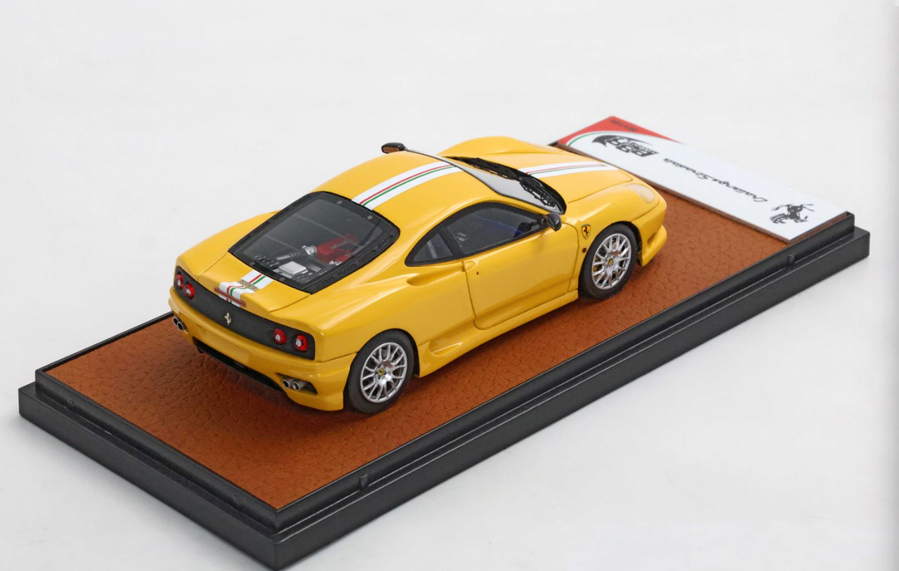 1/43 BBR Ferrari 360 Challenge Stradale (Modena Yellow with Italian Flag) Car Model
