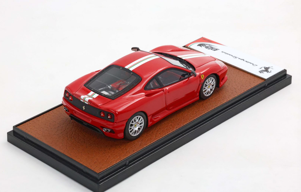 1/43 BBR Ferrari 360 Challenge Stradale (Rosso Corsa Red with Italian Flag) Car Model