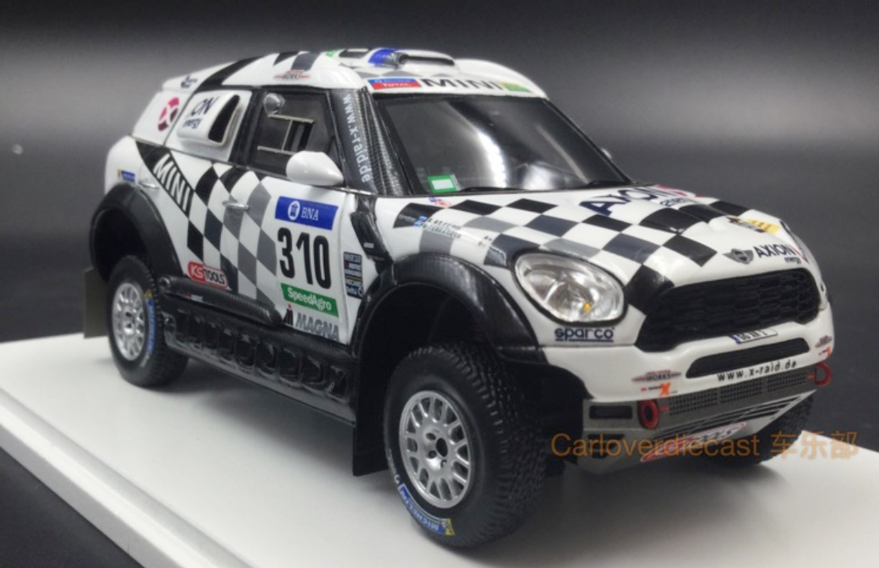 1/43 TSM 2016 Mini Countryman All4 Racing #310 AXION X-Raid Car Model