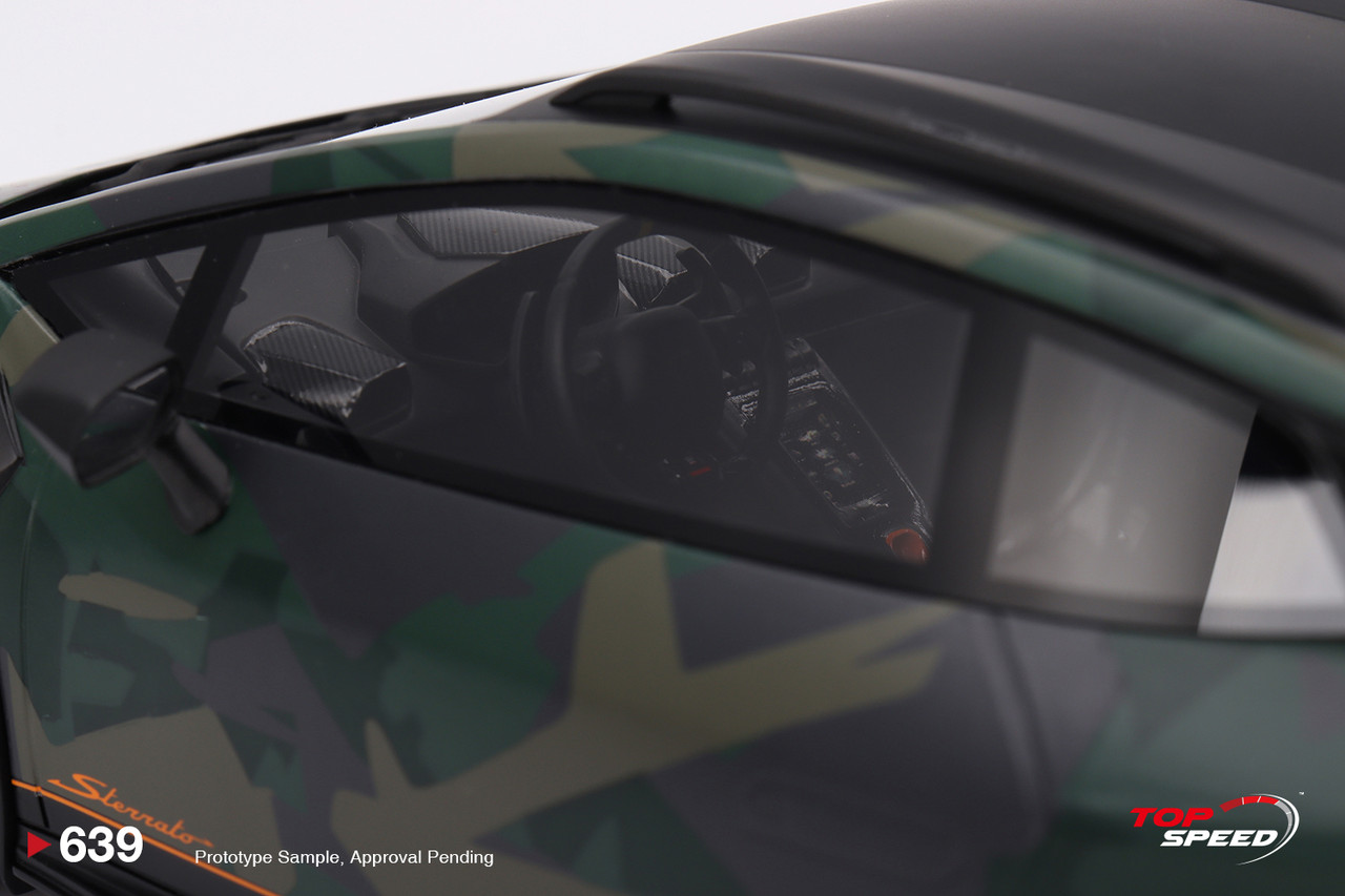 1/18 Top Speed Lamborghini Huracán Sterrato All-Terrain “BOSCO” (Camouflage Green) Car Model