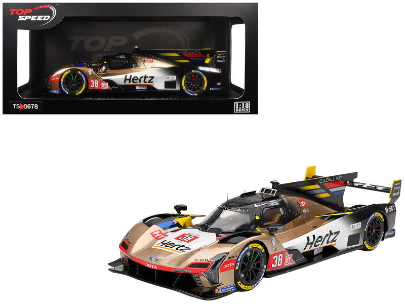 1/18 Top Speed 2025 Cadillac V-Series.R #38 CADILLAC HERTZ TEAM JOTA 2025 Le Mans 24 Hrs Car Model