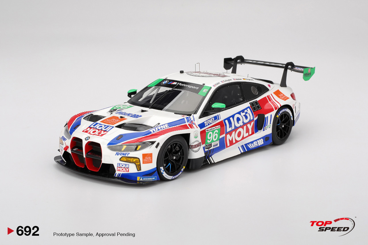 トップスピード　1/18  M4 GT3 EVO IMSA 1/18 Top Speed 2025 BMW M4 GT3 EVO #96 Turner Motorsport 2025 IMSA