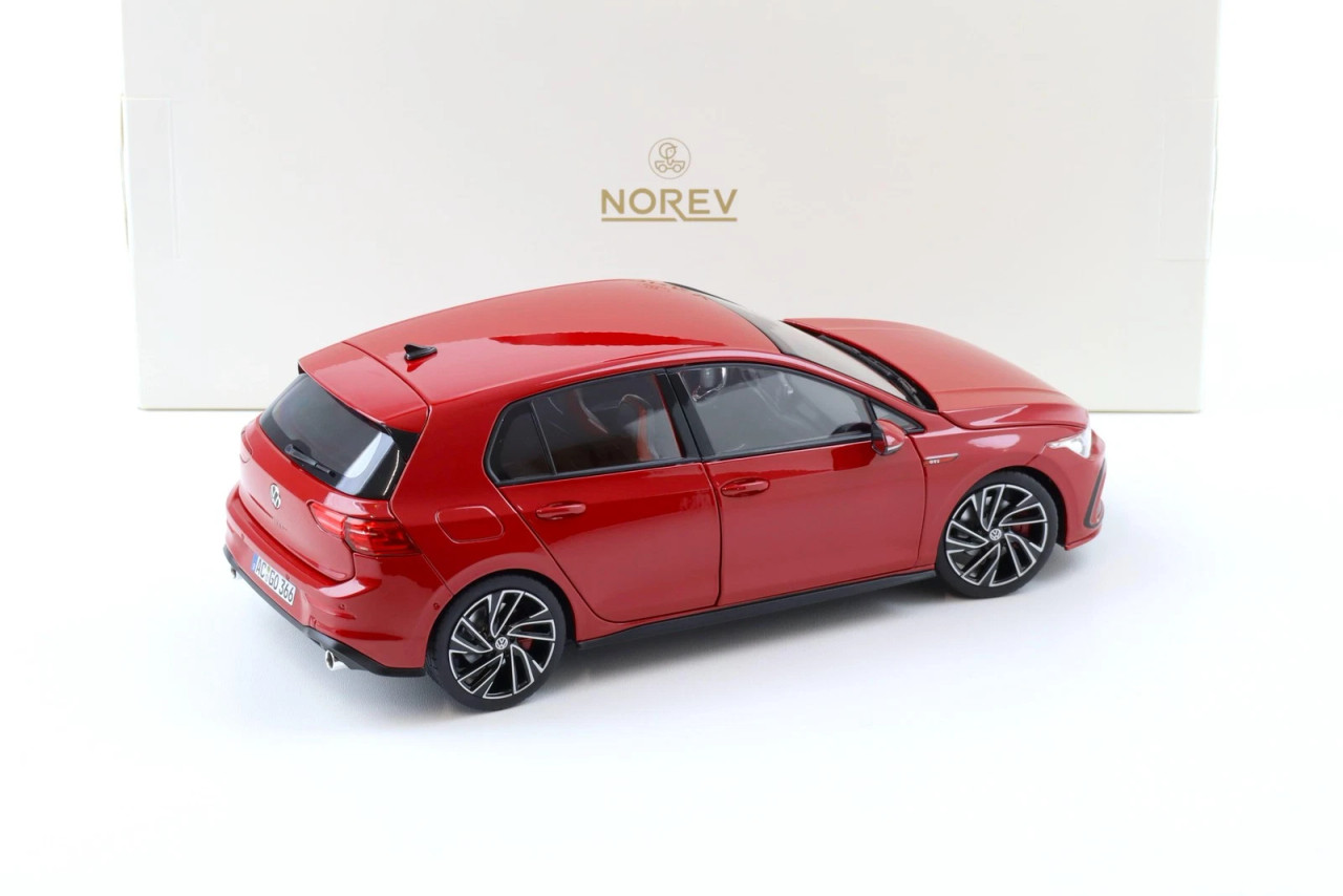 1/18 Norev 2020 Volkswagen VW Golf VIII GTI (Tornado Red) Diecast Car Model