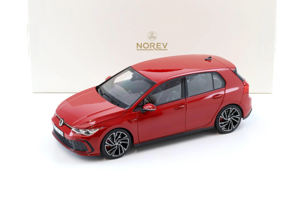 1/18 Norev 2020 Volkswagen VW Golf VIII GTI (Tornado Red) Diecast Car Model