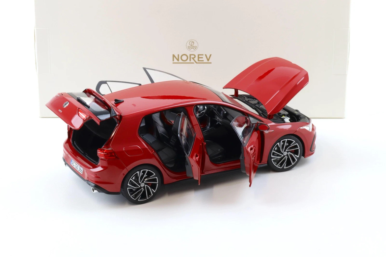 1/18 Norev 2020 Volkswagen VW Golf VIII GTI (Tornado Red) Diecast Car Model
