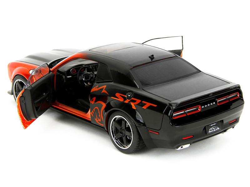 Dodge Challenger SRT Hellcat Orange Metallic and Black 