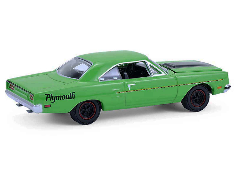1970 Plymouth Road Runner Green with Black Hood Stripe 