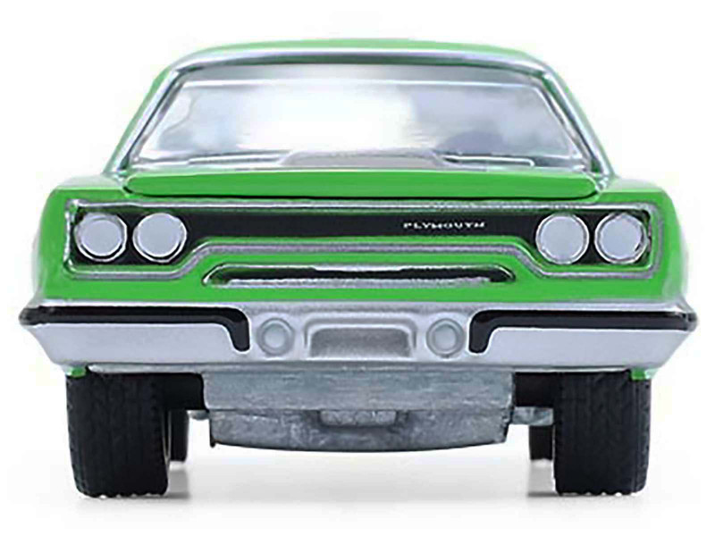 グリーンライトプリムスロードランナーGREENLIGHT ROAD RUNNER 1970 Plymouth Road Runner Green with Black Hood Stripe 