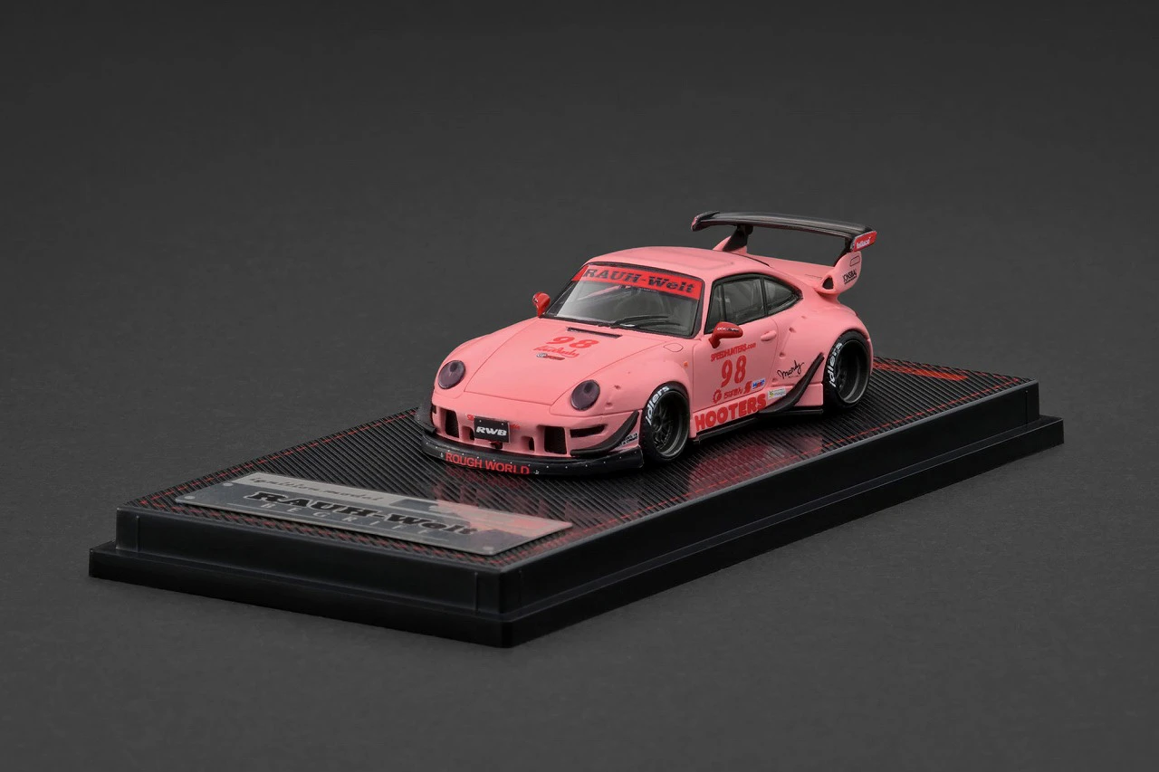 UNDEFEATED ポルシェ911 RWB ミニカーピンク1/64 1/64 IG Ignition Model Porsche 911 RWB 993 (Matte Pink) Car Model