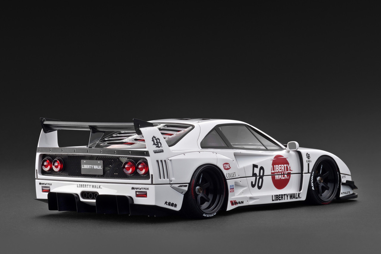 1/18 IG Ignition Model Ferrari F40 LB-Works #58 (White) Car Model