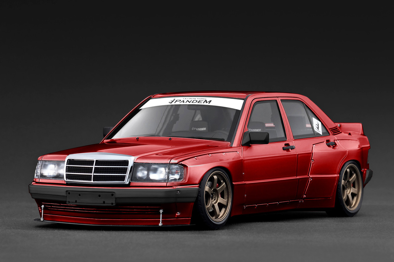 1/18 IG Ignition Model Mercedes-Benz 190 Pandem (Red) Car Model