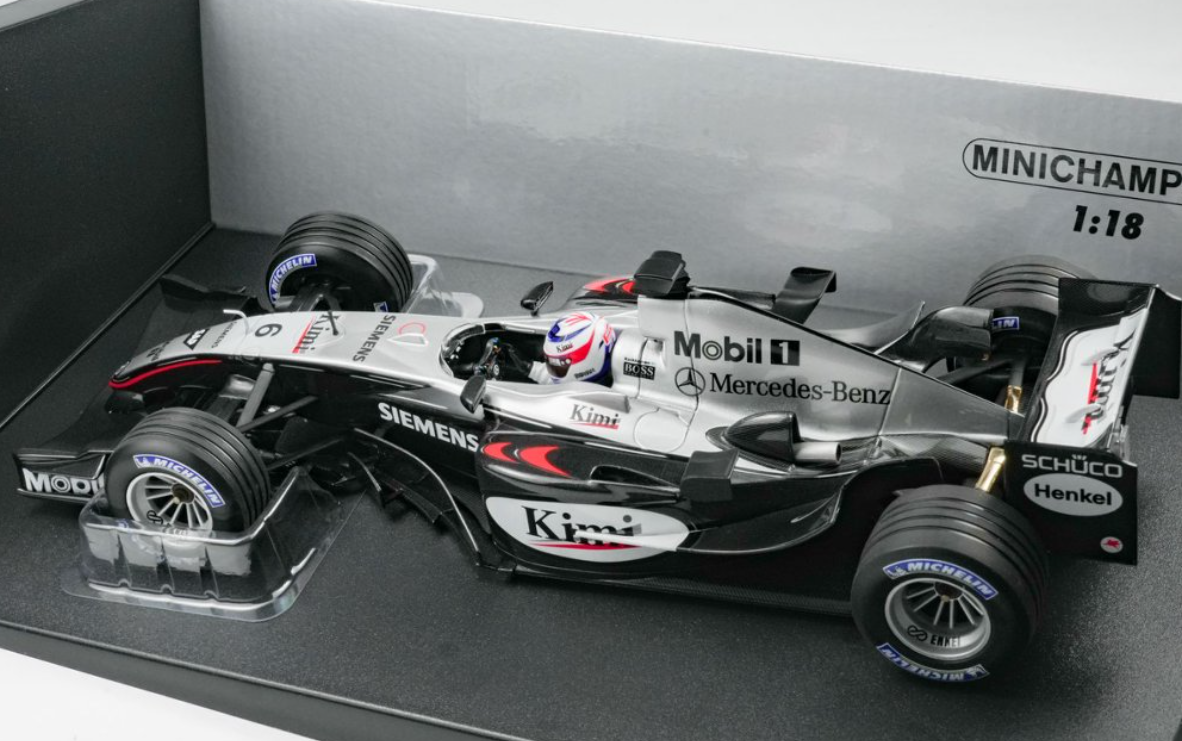 1/18 Minichamps 2004 Formula 1 McLaren Mercedes MP4/19 Kimi Raikkonen Car Model