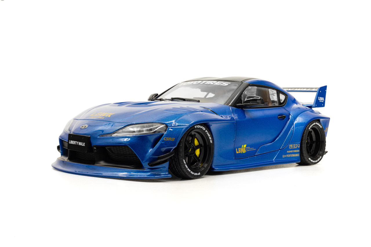 1/18 Solido 2025 Toyota GT Supra Liberty Walk (Metallic Blue) Diecast Car Model