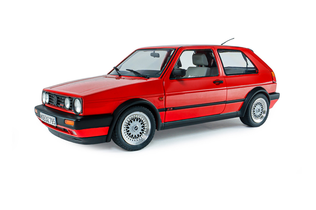 1/18 Solido 1989 Volkswagen Golf 2 Golf II GTI G60 (Mars Red