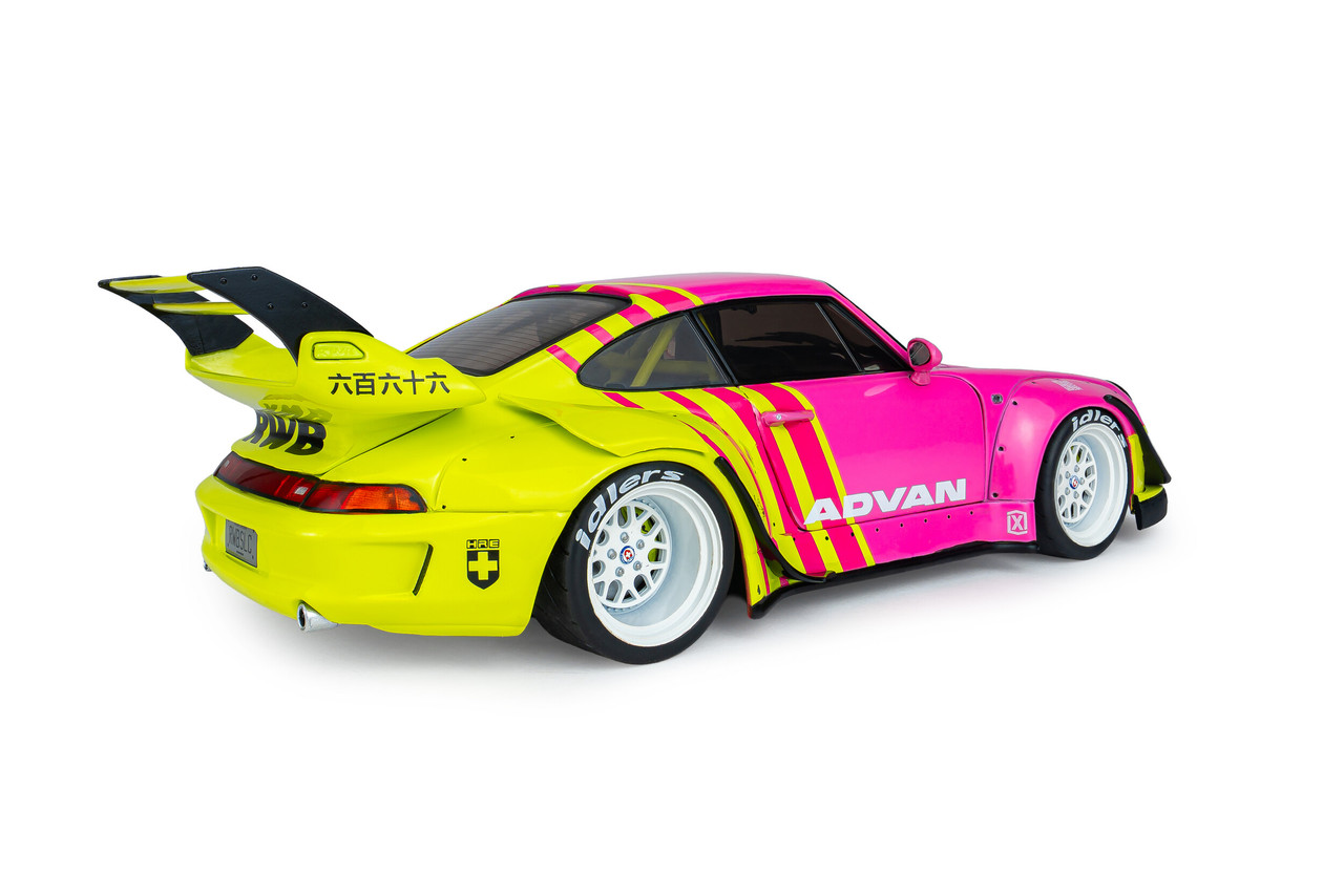 1/18 Solido 2024 Porsche 911 997 RWB (Pink & Yellow) Diecast Car Model