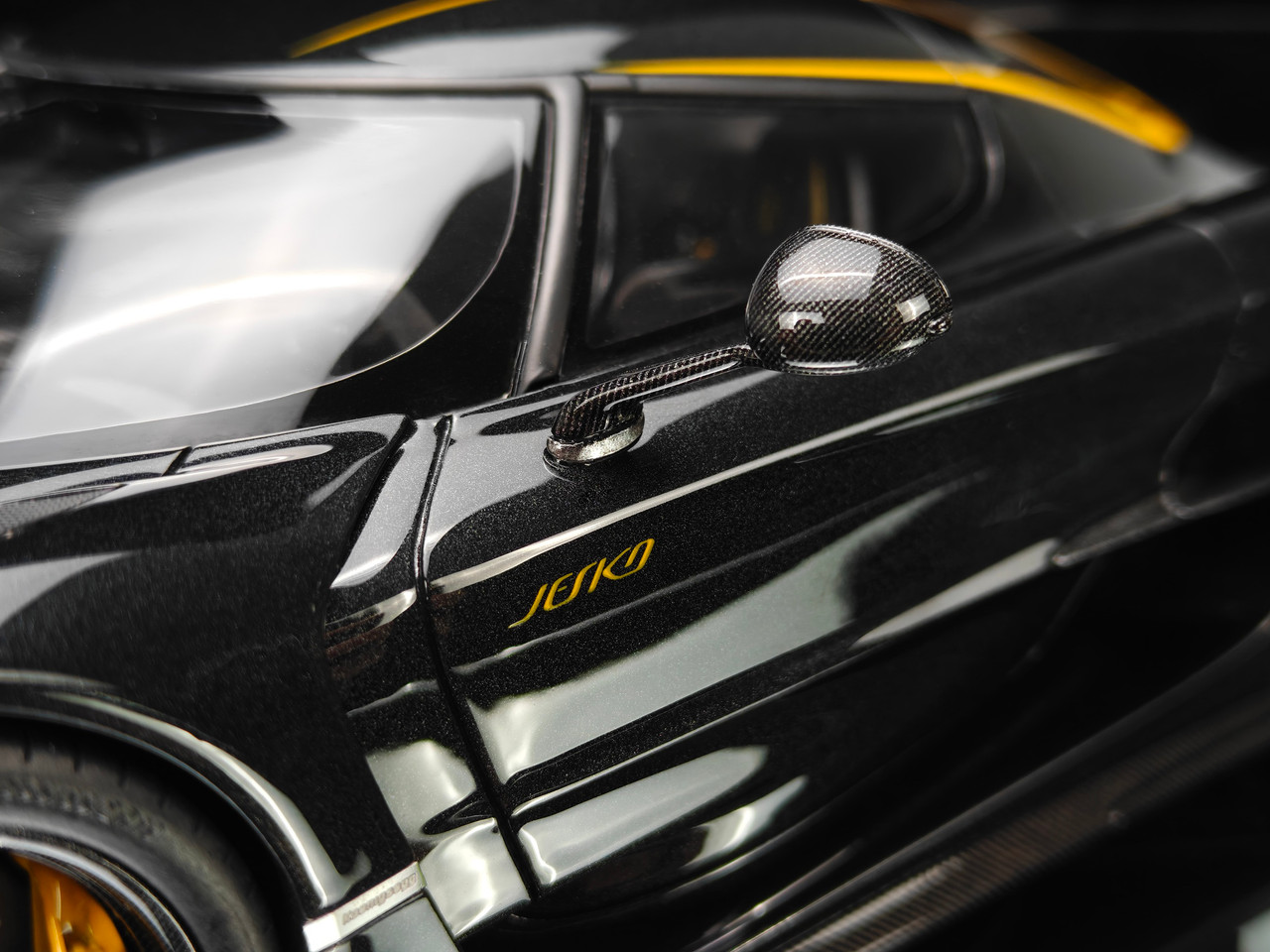 1/18 Frontiart Koenigsegg Jesko Absolut 7357 (Anthracite Dark Grey) Car Model Limited 100 Pieces