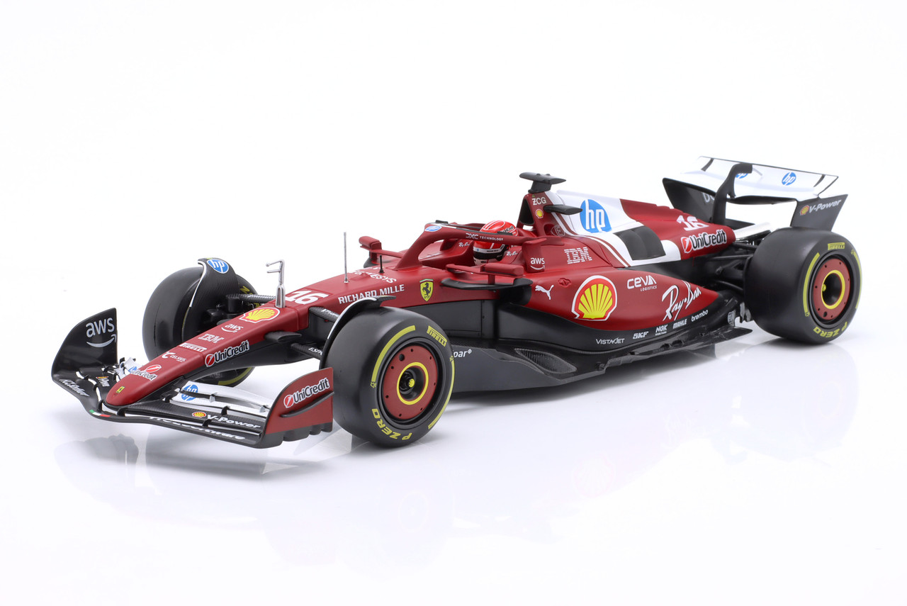 1/18 BBurago 2025 Formula 1 Charles Leclerc Ferrari SF-25 #16 Car