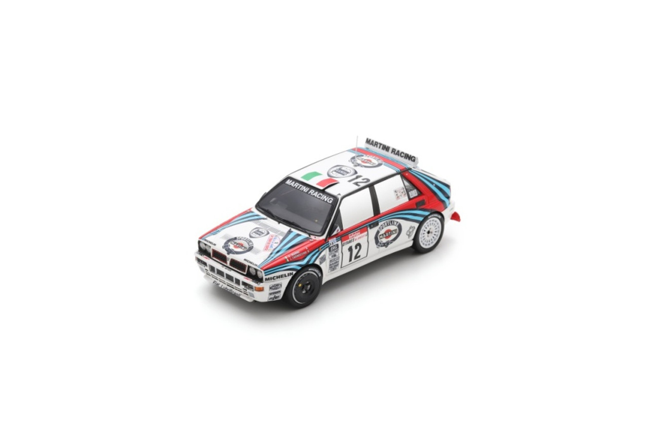 1/43 Spark Lancia Delta HF Integrale EVO No.12 6th Tour de Corse - Rally de France 1992 A. Aghini - S. Farnocchia Car Model