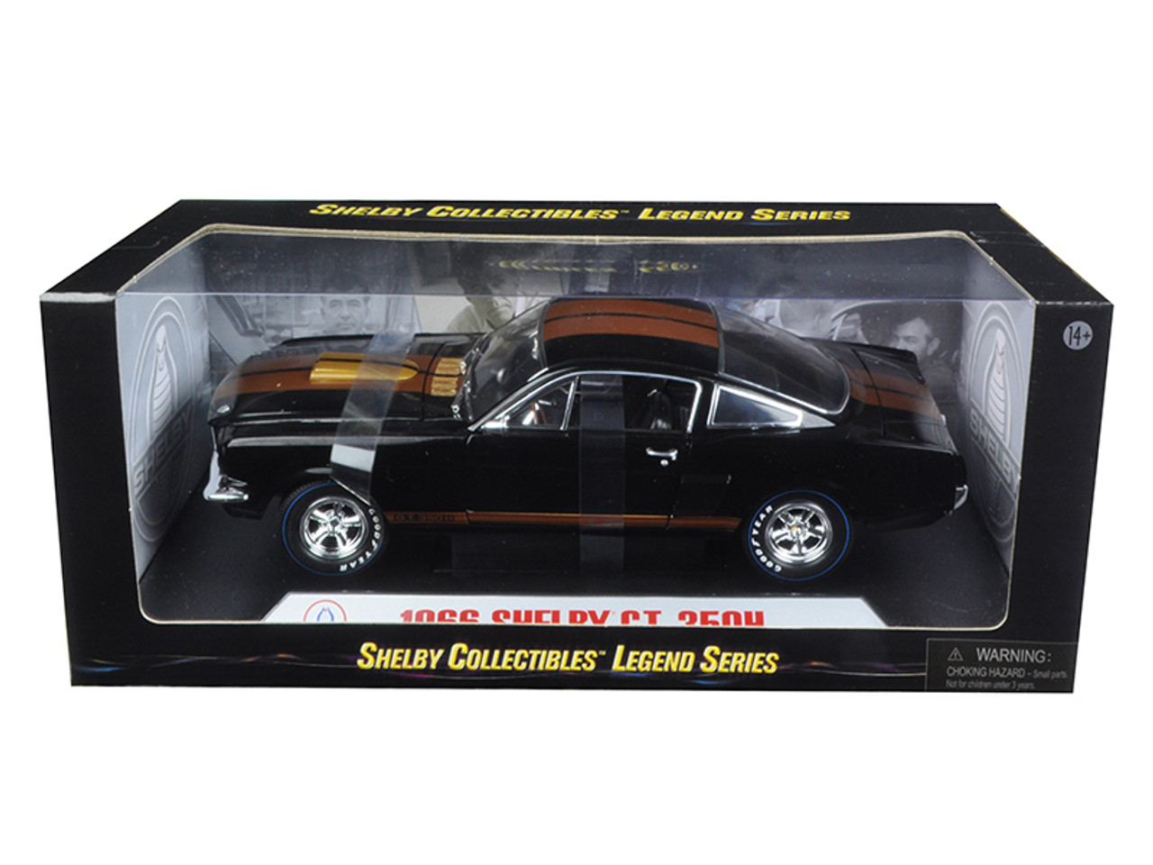 1/18 Shelby Collectibles 1966 Ford Mustang Shelby GT350H Hertz Black with  Gold Stripes Diecast Car Model - LIVECARMODEL.com