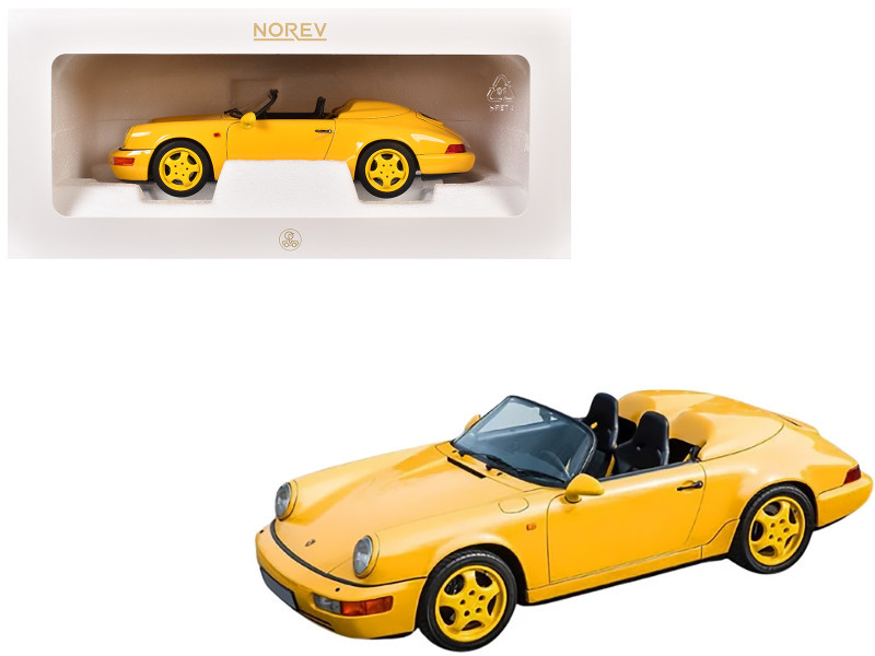 1/18 Norev 1993 Porsche 911 (964) Speedster (Speed Yellow) Diecast