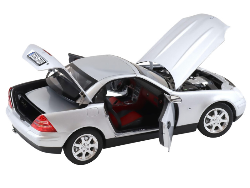 1996 Mercedes-Benz SLK Convertible Brilliant Silver Metallic 1/18
