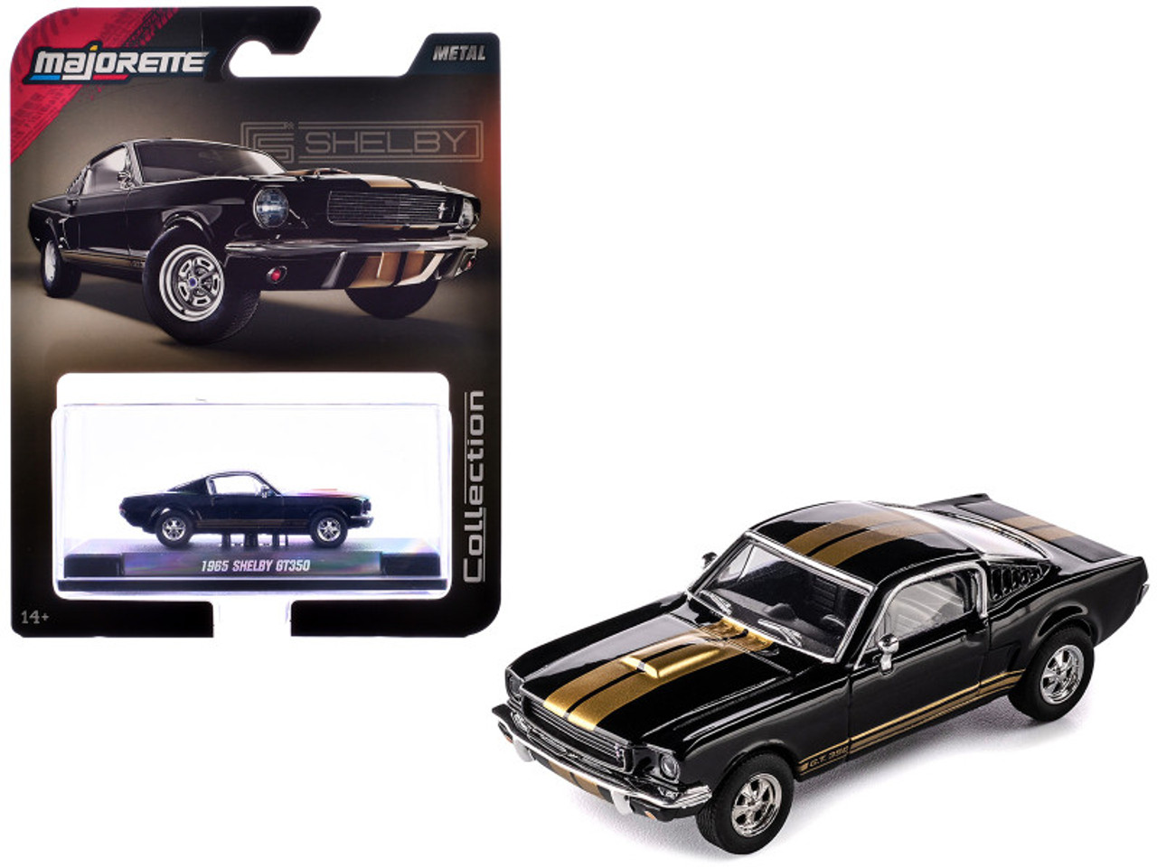 1/64 Majorette 1965 Ford Shelby GT500 (Black) Diecast Car Model