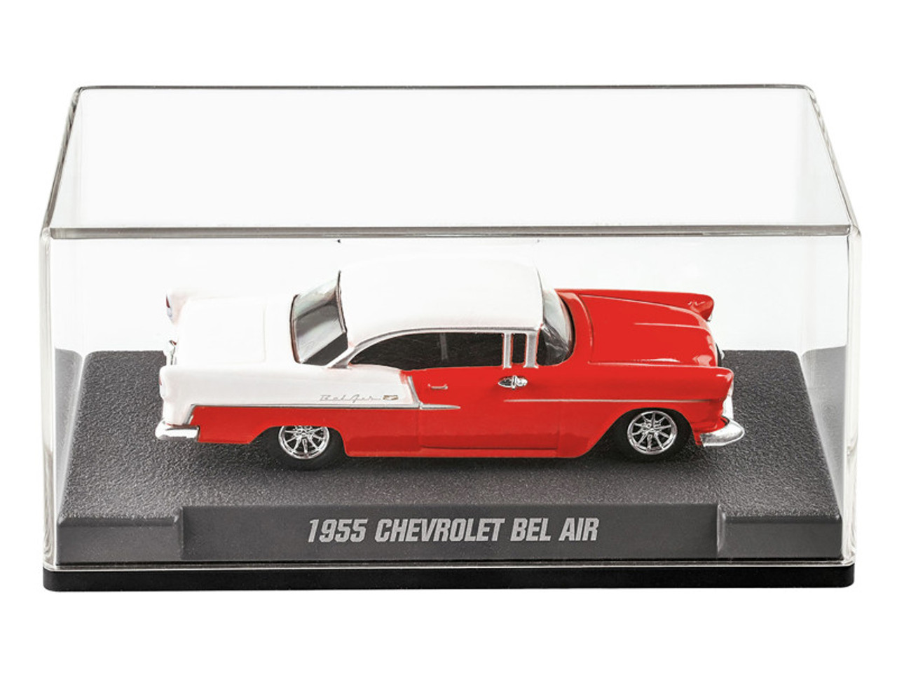 1/64 Majorette 1955 Chevrolet Bel Air (Red & White) Diecast Car Model