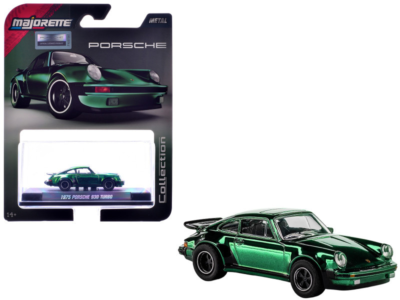 1/64 Majorette 1975 Porsche 911 930 Turbo (Green) Diecast Car