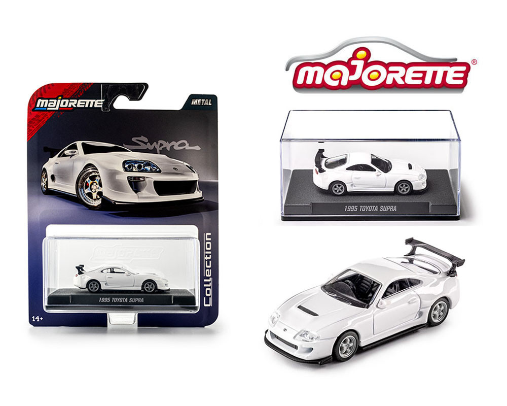 1/64 Majorette 1995 Toyota Supra (White) Diecast Car Model