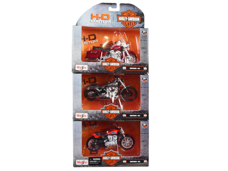 Harley-Davidson Motorcycles 6 piece Set Series 40 1/18 Diecast
