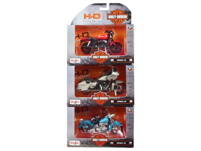 シルビア Harley-Davidson Motorcycles 6 piece Set Series 40 1/18 Diecast